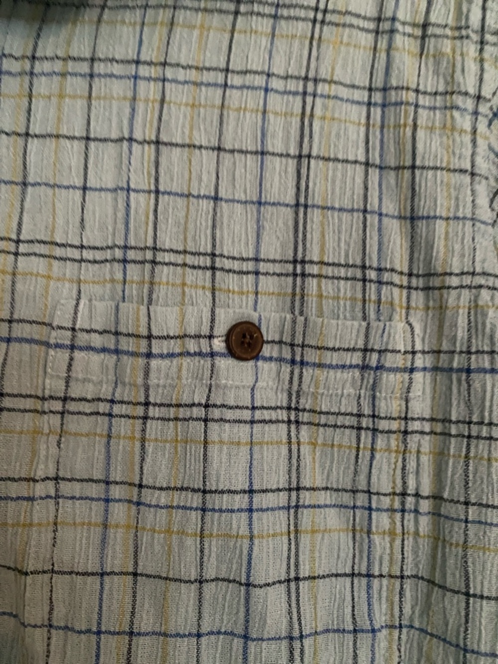 Patagonia Light Blue Plaid Short-Sleeve Button-Down Shirt - Picture 3 of 4